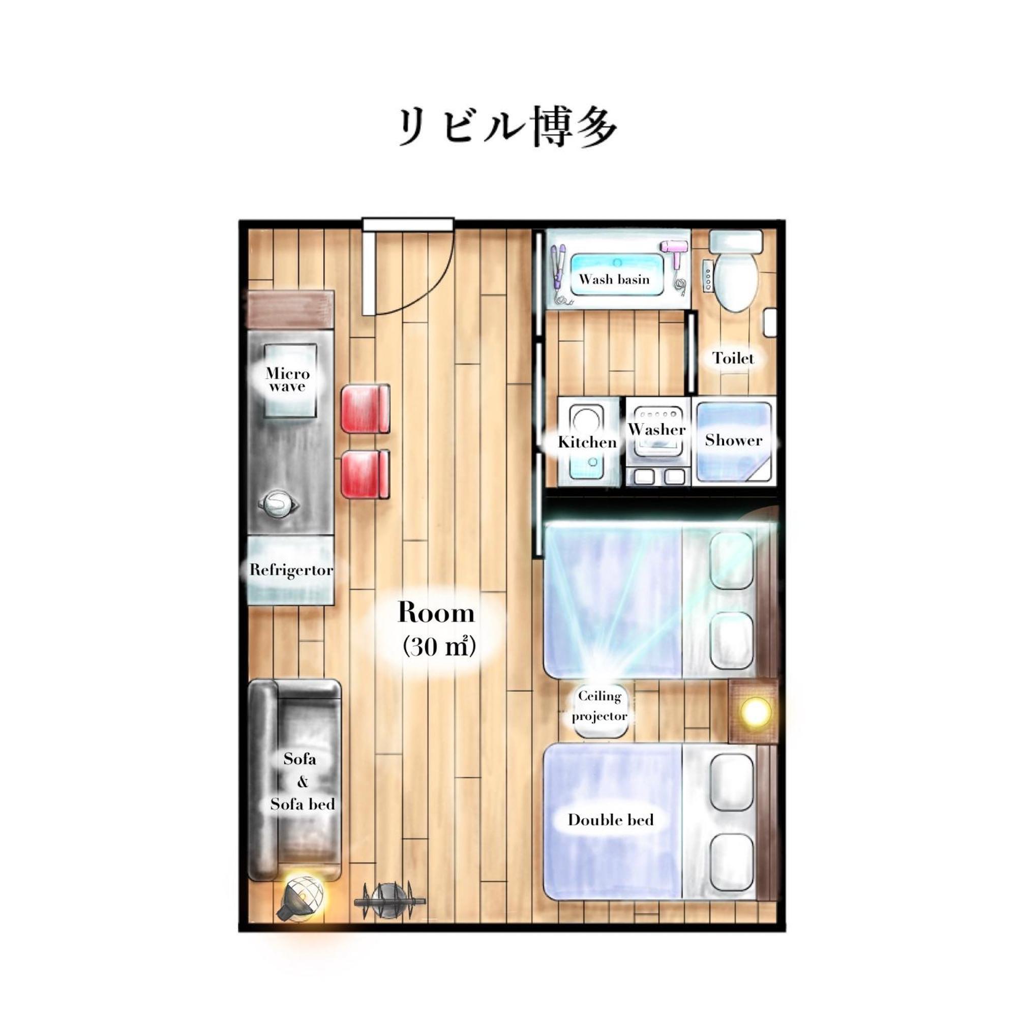 福岡Rivil Hakata公寓 外观 照片